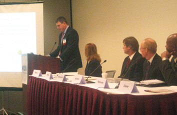 Steve Sidorek speaking on a panel