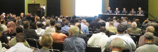 wide shot of plenary session