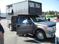 Truck in parking lot