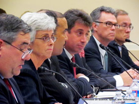 Panel of witnesses (Credit: House Committee on Science, Space, and Technology)