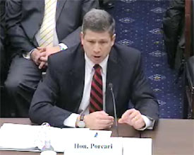 John Porcari testifying