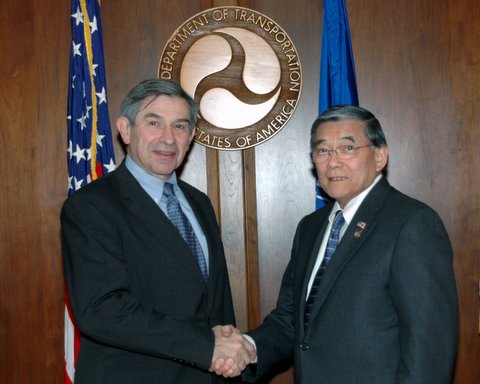 Wolfowitz and Mineta under the Department of Transportation seal
