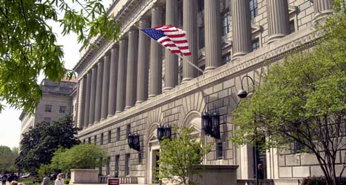 Photo of the Commerce Department building