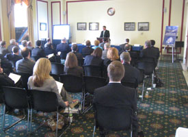 Wide view of the audience